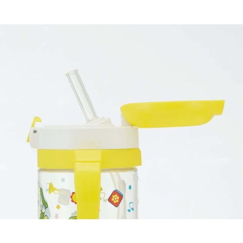 Skater Baby Straw Mug with Double Handles, 260ml, Foldable Handle, Inai Inai Baa (Peek-a-Boo) Design, Suitable for Ages 1+, KSHW1N-A