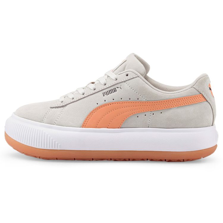 Puma Suede Mayu Low-Top Sneakers Women Sneakers Gray Orange 380686-14