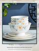 Tangshan Bone China New Chinese Style Tableware Set: Bowls and Plates Collection