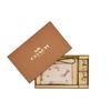 Boxed 16 Disco Star Print Corner Gift Box Leather Wristlet Clutch Mini Women Clutch Chalk-White C7350-IMCAH