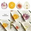 New Delicate Apple Bookmark Premium Feeling Unique Grape Tomato Bookmarks Transparent Simulation Bookmark Student Gift