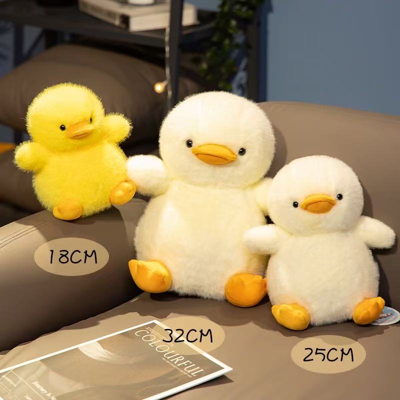 18/25/32cm New Yellow Duck Doll Stuffed Plush Toy Handmade Doll Cartoon Anime Cute Pillow Children's Birthday Gift Fun Doll