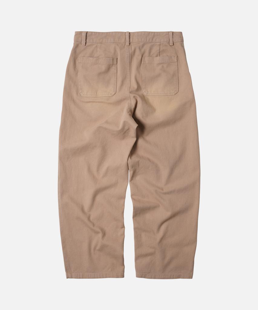 FRIZMWORKS Washed Cotton One Tuck Pants _ Beige