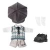 Niannyyhouse OB11 Doll Outfit Set Includes Hat, Shirt, Vest, Tie, Pants, Skirt, Shoes, Socks for 11cm BJD Dolls