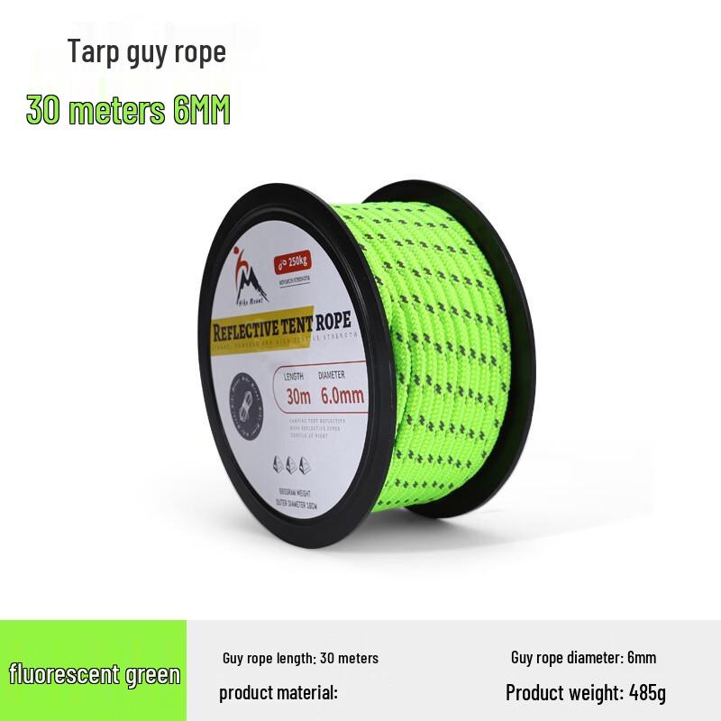 Outdoor Reflective Tent and Tarp Rope