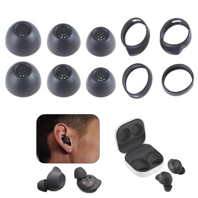 Silicone Ear Tips for Samsung Galaxy Buds FE Antislip Wing Tips Set In-Ear Earphone Cover Earbuds Eartips Set