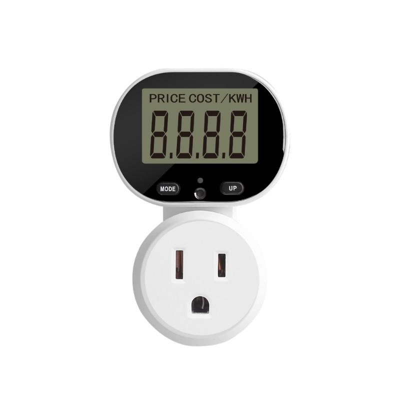 

Adjustable Display Electricity Monitor Sockets US Compatible Featuring Smarted Billing and Energy Consumption Trackings 1