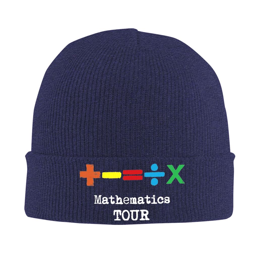 The Mathematics Tour Ed Sheeran Knitting Hat Singer Caps Men Women Unisex Beanie Hats Autumn Winter Warm Soft Bonnet Hats