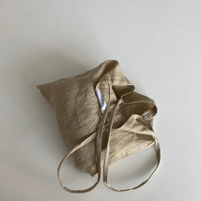 Mustard Linen Mini Bag