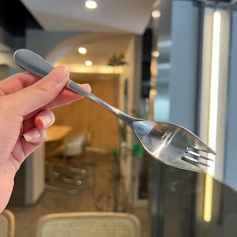 Edelstahl Rundlöffel Net Rot Golden Dinner Langer Griff Rühren Dessertlöffel Für Küchenzubehör Gadgets