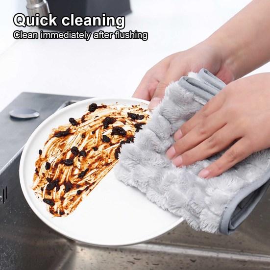 Cleaning Rag No Lint Strong Water Absorption Polyester Microfiber 30x30cm Dish