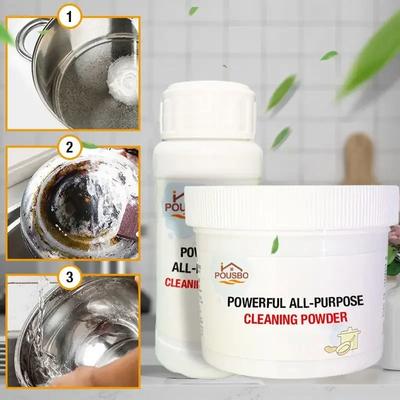 110/250 g Agent de curățare cu pulbere multifuncțională pentru bucătărie, agent de curățare puternic și greu de murdărie, pulbere multifuncțională cu bule