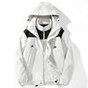 Herren Damen 3-in-1 Abnehmbare Winddichte Wanderjacke mit Fleecefutter Outdoor Abenteuer Winter