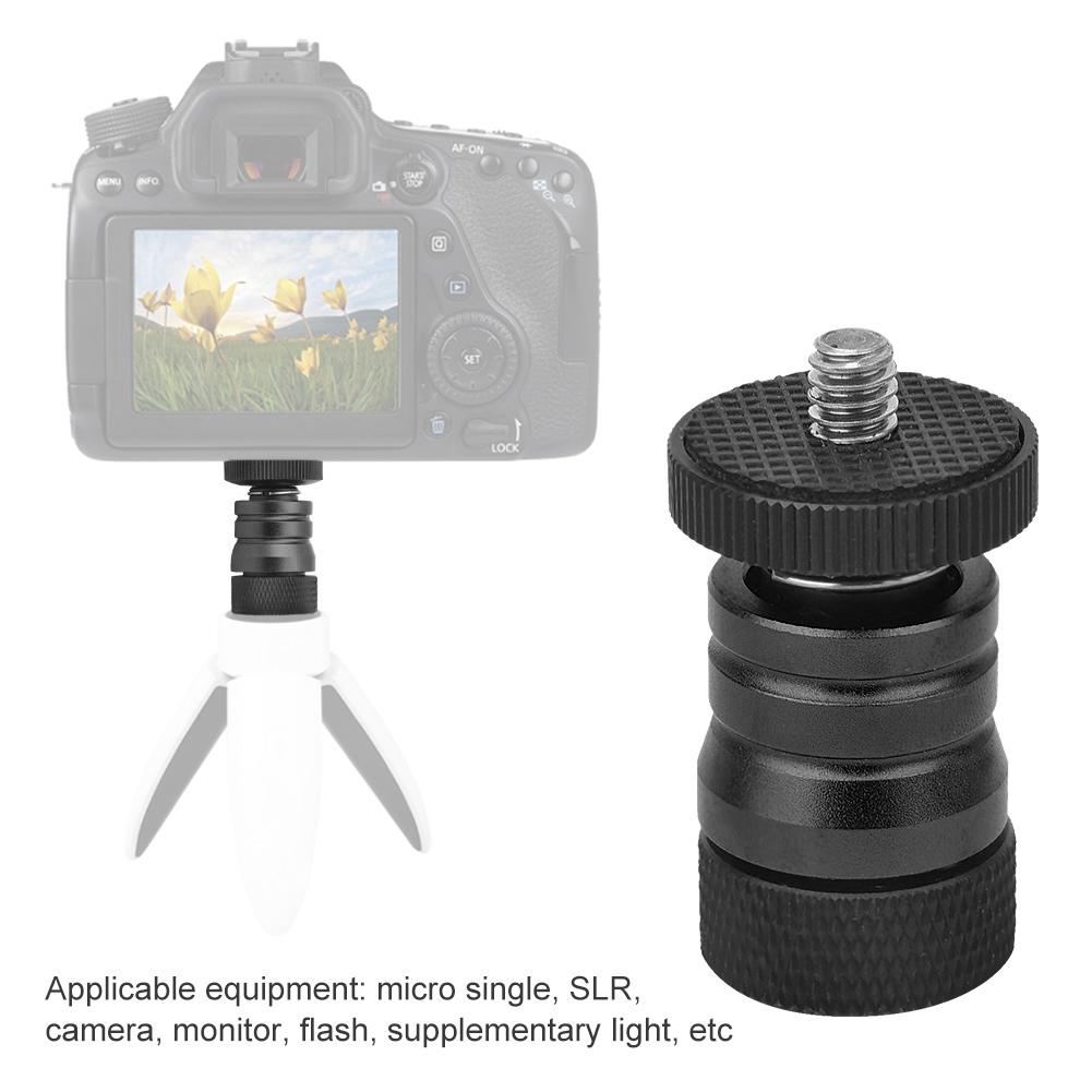 Quick Release Plate Small Ballhead Hot Shoe Mount Base for Monitor Camera Camcorder