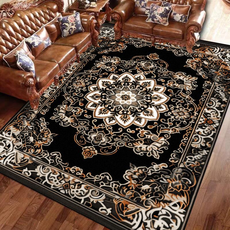 Vintage Persian Carpet Large Area Rug Non Slip Washable for Living Room Bedroom Decoration Floor Mat