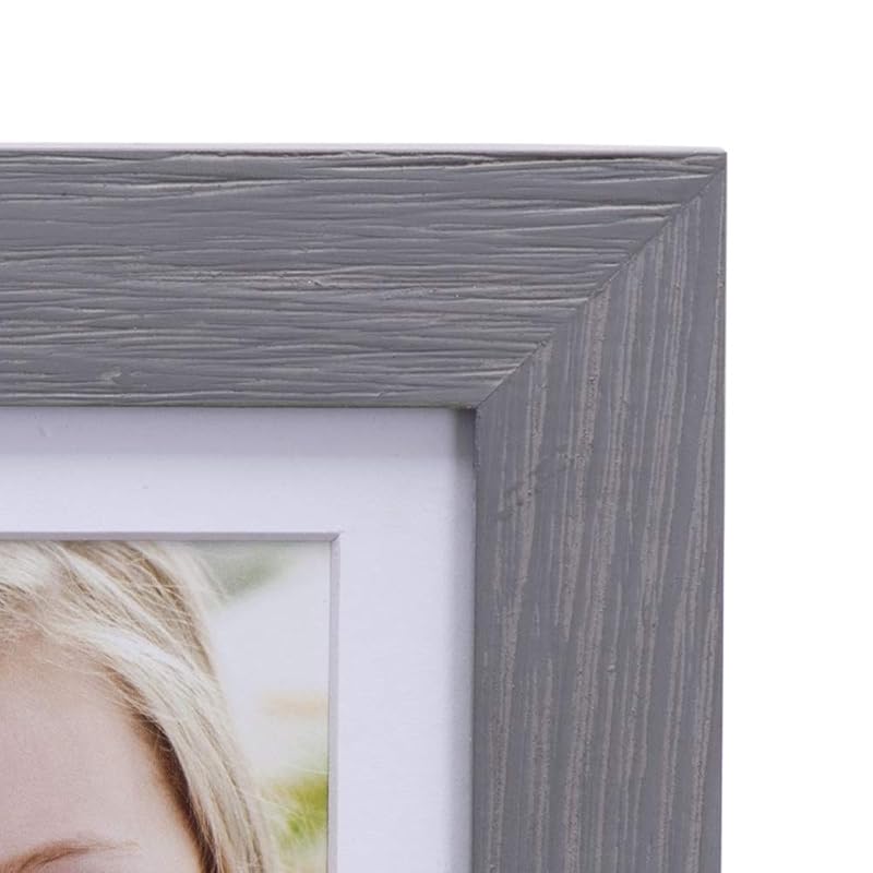 Malden International Designs 4x6 or 5x7 Cousins Distressed Expressions Picture Frame Silver Finish Cousins Word Attachme серый