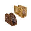 Elegant Retro Tissue Box Cover Plastic Rattans Towel Dispenser For Kitchen Countertop And Home Decoration