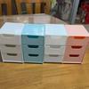 1 Set Desktop Storage Box Modular 3-Drawer Organizer Scratch-Resistant Desk Drawers for Jewelry Stationery Cosmetics Storage And Organization