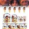 Party Supplies Moana Set Plates Napkins Cutlery Kids Holiday Decorations