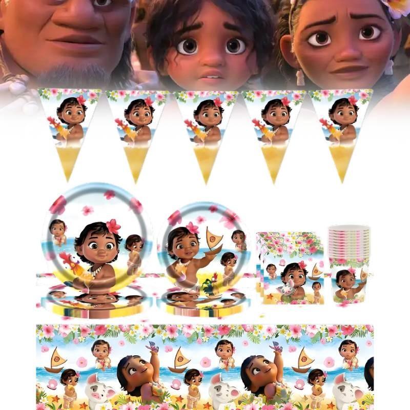 Moana Disney Party Supplies Set Plates Napkins Cutlery Kids Holiday Decorations