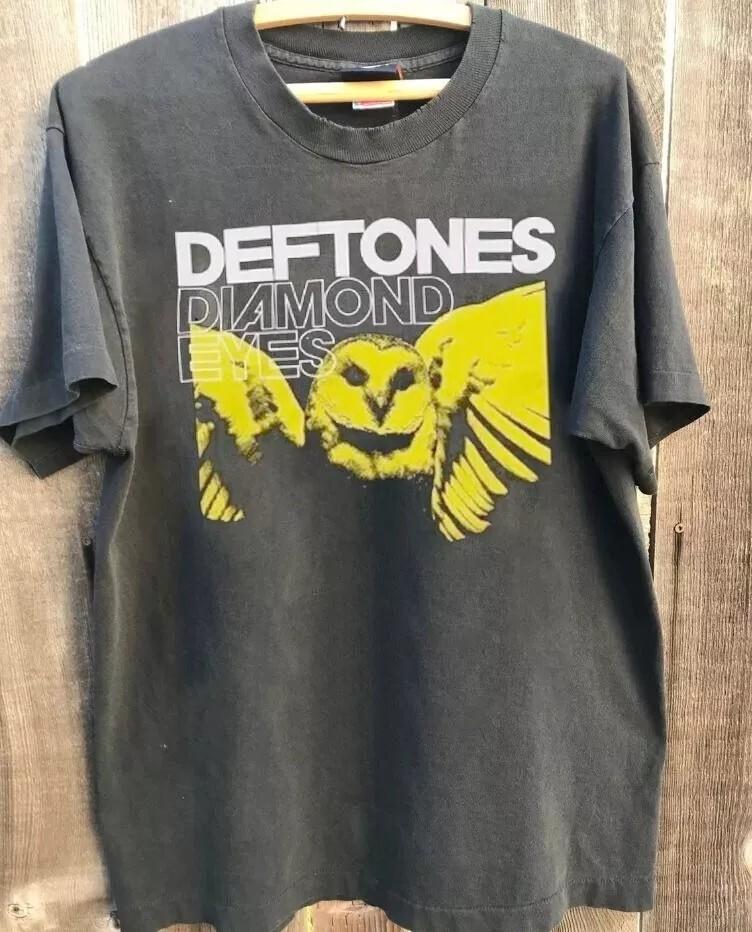 Футболка группы Deftones, Deftones Diamond Eyes Угольная, Унисекс S-5XL, Унисекс Футболка L