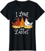 Chicken Chicks Eggs Farmer Funny Gift Tee Ladies' Crewneck T-Shirt