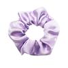 Minimalist Solid Satin Hair Tie Ponytail Accessory with Hang Tag