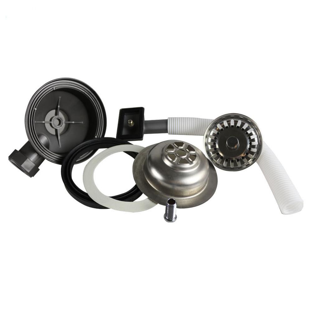 Kitchen Installation Stainless Steel Sink Overflow Kit Easy Install Sink Drain Kit Cleaner Flexible Drainage Solution