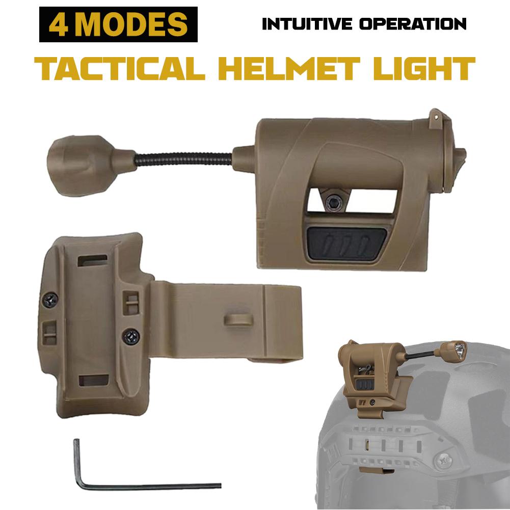 Tactical Helmet Light 1 Modes MPLS CHARGE LED Hunting Helmet Flashlight Outdoor Headlamp for Hunting Camping