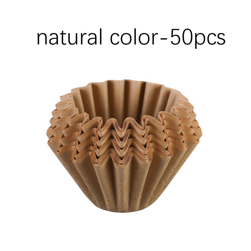 Wave Coffee Dripper Crystal Eye Pour Over Coffee Filter Cups Coffee Maker Flat Bottom Increase Uniformity .50 Pieces of Hand-gro