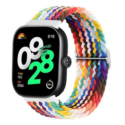 For Xiaomi Redmi Watch 4 Strap Elastic Adjustable Sport Nylon Braided Wrist Replacement Belt Correa Bracelet Miband 8 Pro Band