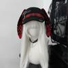 Rabbit Ears Gothic Subcultural Fashion Steampunk Spicy Girl Women Punk Detachable Baseball Cap Long Bunny Ear Beret Sun Hats