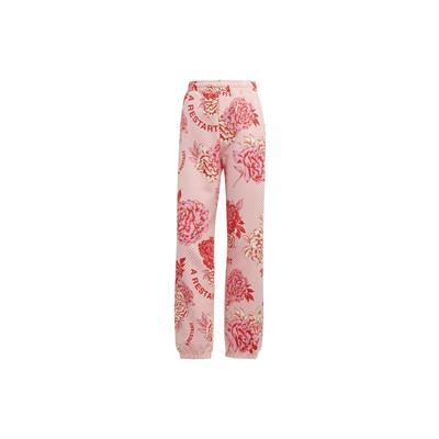 Originals Trefoil X Stella McCartney Floral Print Joggers With Elastic Waist And Cuffs Women Bottoms Pink HR8081