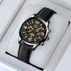 Fashion Men's Watch Fashion Leather Quartz Watch Large Dial Digital Watch Classic Business Watch Men's Calendar Watch Student Men's Watch