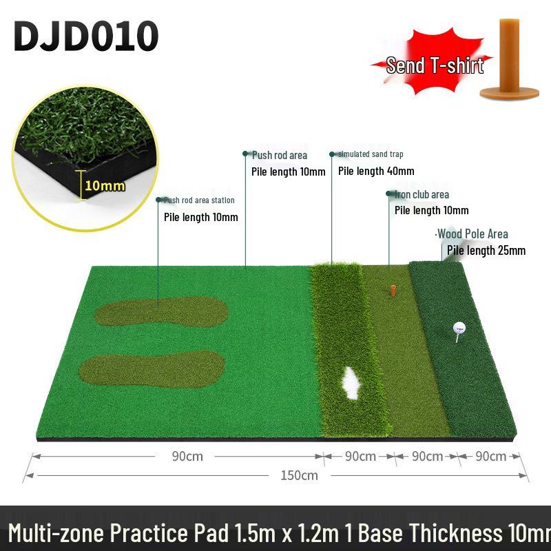 Qingzhou Multi-functional Outdoor Golf Hitting Mat with Ball Tee for Chip and Swing Practice