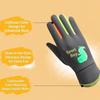 Dinosaur Pattern Kids Winter Gloves Touchscreen Finger Strips Kids Cycling Gloves  Outdoor Riding