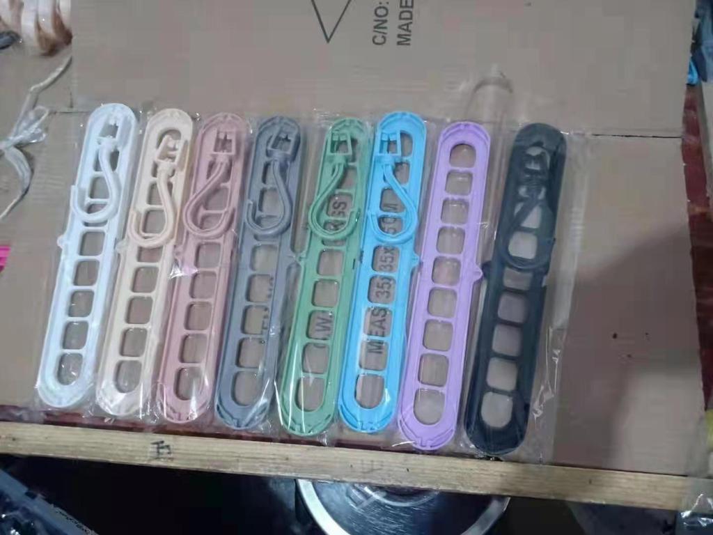 Nine-Hole Rotating Magic Hanger for Storage and Organization