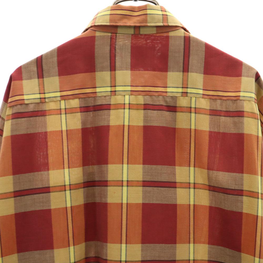 Sears 60s Vintage Box Cut Check Pattern Long sleeve shirt L Biggs Men's Used