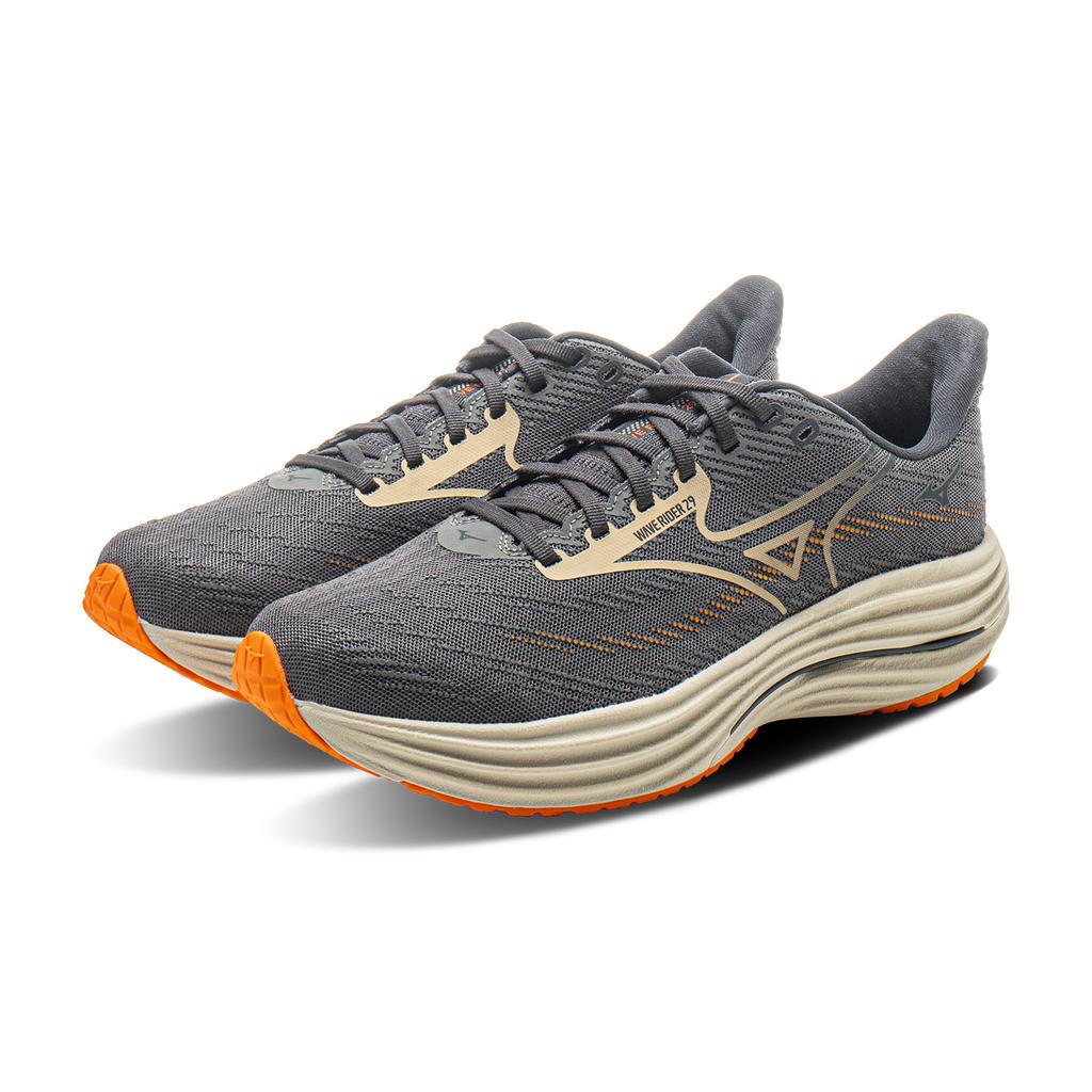 Mizuno Wave Rider 29 Sand Orange Men Sneakers Grey J1GC250310