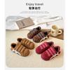 Children's cotton shoes for older kids, new autumn and winter models, girls' plush-lined non-slip leather panel shoes, boys' casual warm shoes