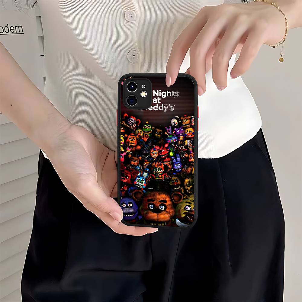 Five-Nights-At-Freddys Phone Case For IPhone 16 15 14 11 12 13 Pro Max Plus 12 XS Max Back Cover Matte Case