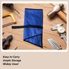 Wrench Roll Organizer Tool Storage Bag with Elastic Straps Foldable Portable Rolled Tool Pouch Bag Organizer
