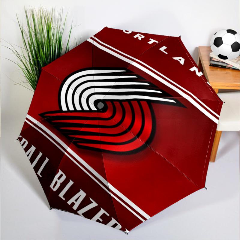 Portland Blazers Artwork Umbrella 8-Frame for Travel, Camping, Casual Lightweight Portable Umbrella, Essential for Every Family Holidays Gift