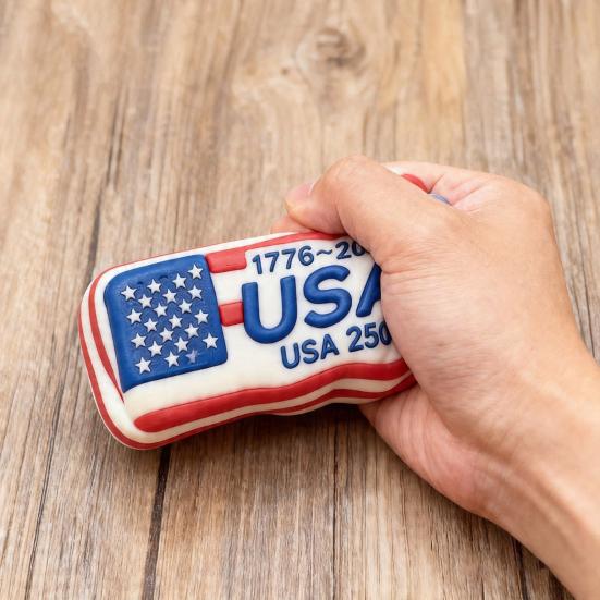 USA 250th Anniversary Squeeze Toy Stress Relief Patriotic America 250th Anniversary Sensory Fidget Pinch Toy Party Favors