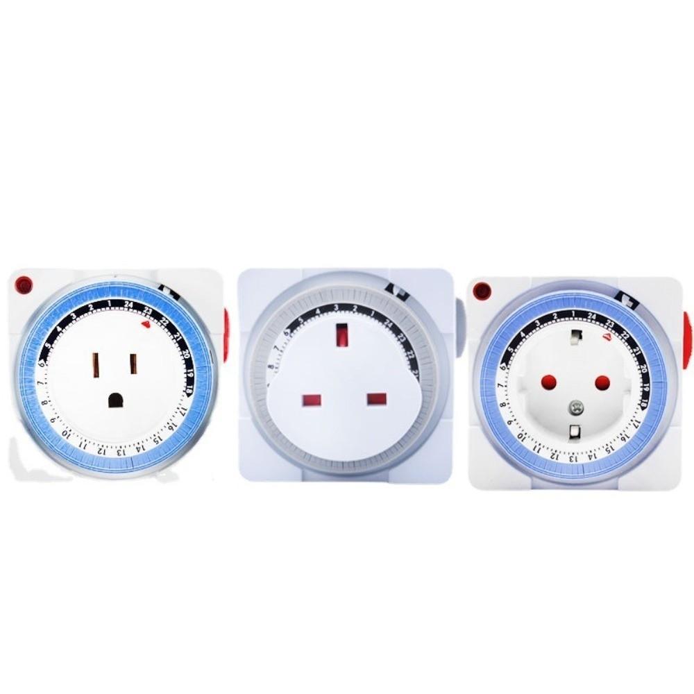 EU/US Stecker Zeitschaltuhr Steckdose 15-Minuten-Intervalle Programmierbare Zeitschaltuhr Countdown-Schalter Heimgebrauch