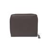 MARGARET HOWELL idea Cesar Round Zipper Bi-Fold Wallet Genuine Leather Compact Purse with Front Pocket Unisex MHLW5GS1