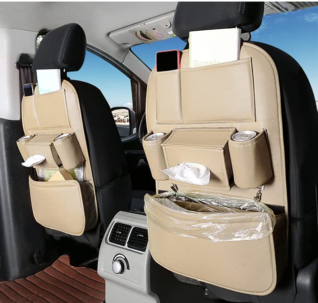 

JEYODA Карман на спинку сиденья автомобиля Органайзер для хранения в щель автомобиля Держатель для напитков Хранение на спинке сиденья автомобиля Легкие автомобильные аксессуары - - Держатель, Хранение, Многофункциональная сумка, Прочный, Детский бежевый