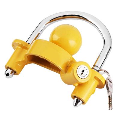 Heavy Duty Hitch Lock Univerzální kulová spojka karavanového přívěsu žlutá
