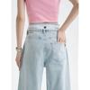 Straight Leg Pant Jeans for Women Spring and Summer High-waisted Loose Thin Wide-legged Dragging Trousers