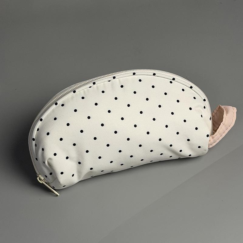 Polka Dot Design Pencil Case Large-Capacity Soft Touch Pen Bag Stationery Pouch Stationery Organizer Back To School
